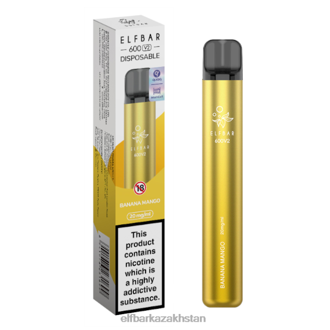 CV4D322 ELFBAR 600V2 Disposable Vape - 20mg Banana Mango