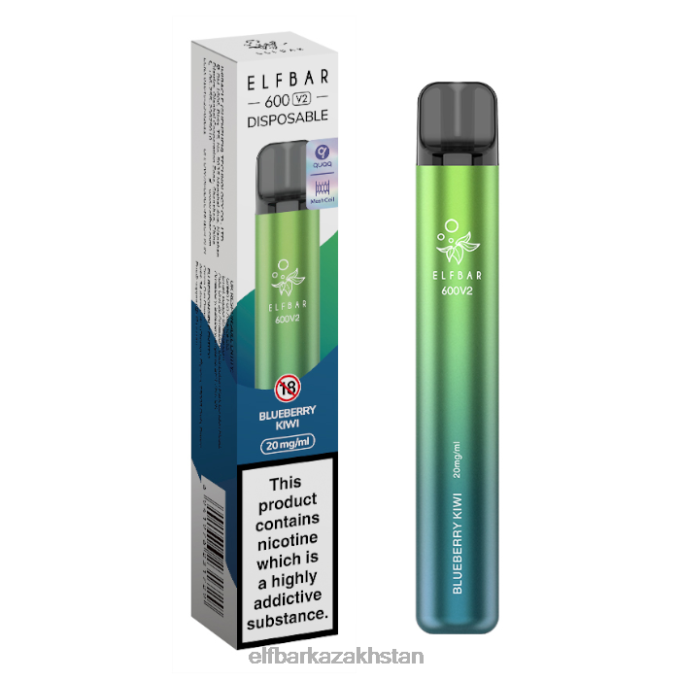 CV4D323 ELFBAR 600V2 Disposable Vape - 20mg Blueberry Kiwi