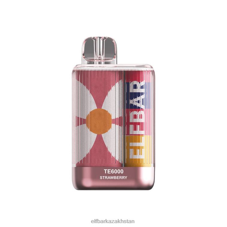 Disposable Vape TE6000 Strawberry Combos ELFBAR Strawberry 8L86295