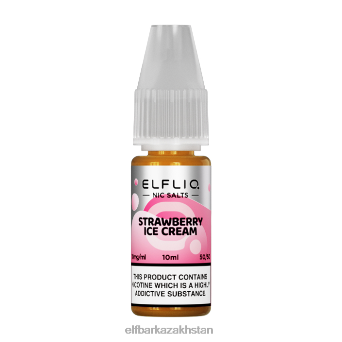 CV4D3182 ELFBAR ElfLiq Nic Salts - Strawberry Snoow - 10ml-10 mg/ml Original