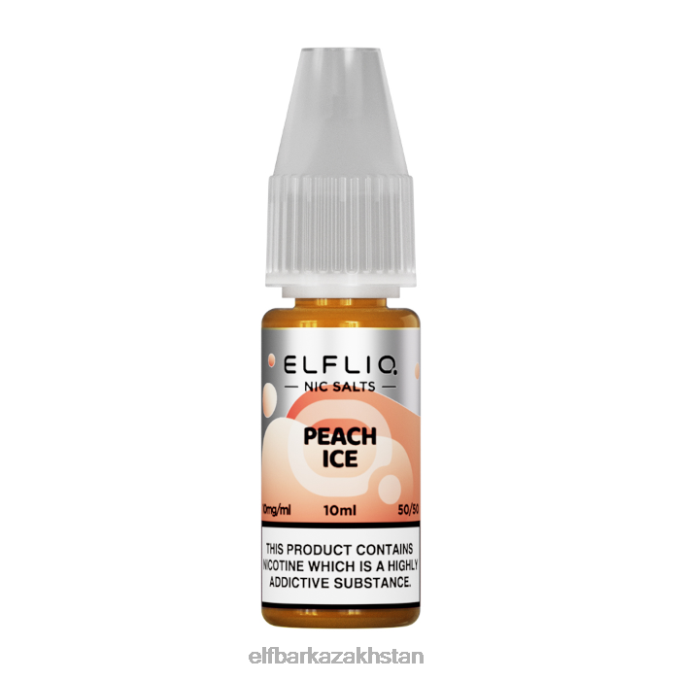 CV4D3185 ELFBAR ElfLiq Nic Salts - Peach Ice - 10ml-10 mg/ml Original