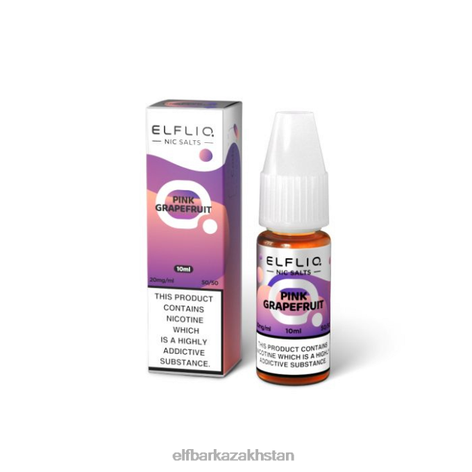 CV4D3203 ELFBAR ELFLIQ Pink Grapefruit Nic Salts - 10ml-20 mg/ml Original