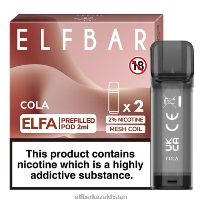 CV4D3109 ELFBAR Elfa Pre-Filled Pod - 2ml - 20mg (2 Pack) Cola