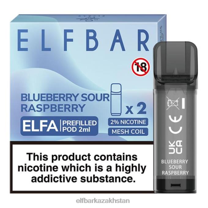 CV4D3129 ELFBAR Elfa Pre-Filled Pod - 2ml - 20mg (2 Pack) Strawberry Raspberry Cherry Ice