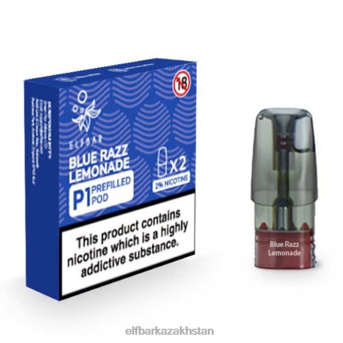 CV4D3154 ELFBAR Mate 500 P1 Pre-Filled Pods - 20mg (2 Pack) Blue Razz Lemonade