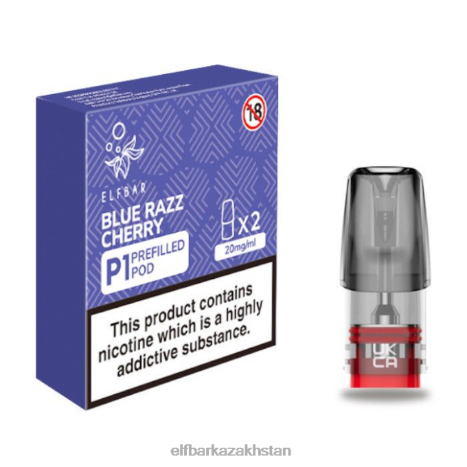 CV4D3165 ELFBAR Mate 500 P1 Pre-Filled Pods - 20mg (2 Pack) Blue Razz Cherry Original
