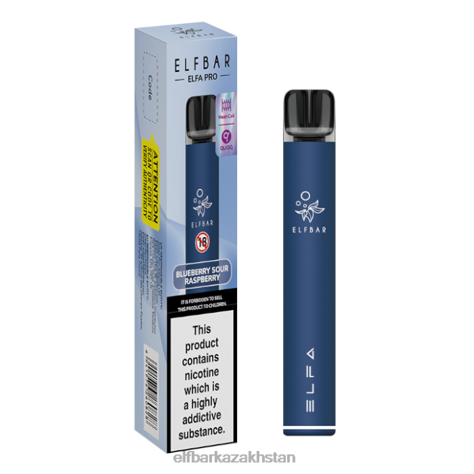 CV4D366 ELFBAR ELFA PRO Pod Kit - Rechargeable Aurora Blue + Kiwi Passion Fruit Prefilled Pod