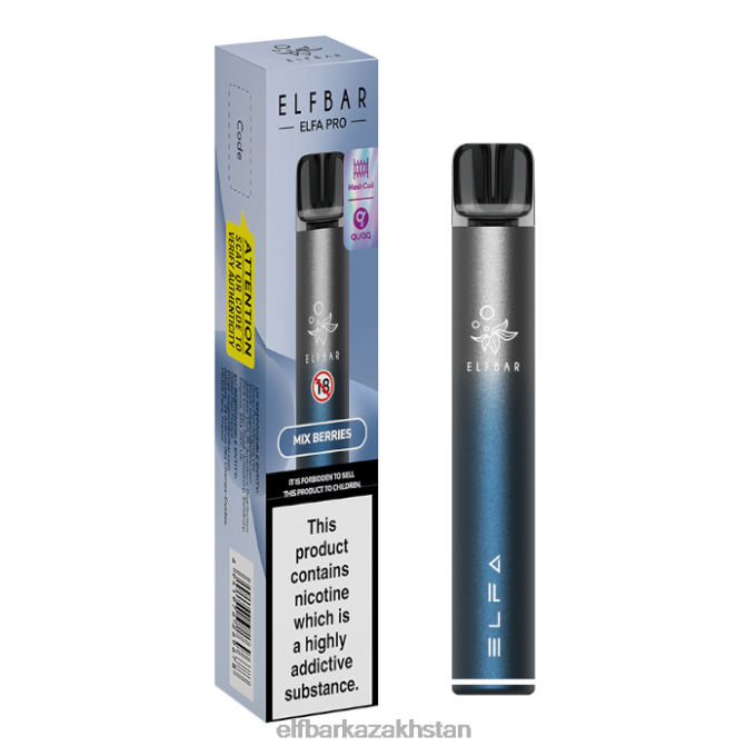 CV4D370 ELFBAR ELFA PRO Pod Kit - Rechargeable Twilight Blue + Mixed Berries Prefilled Pod