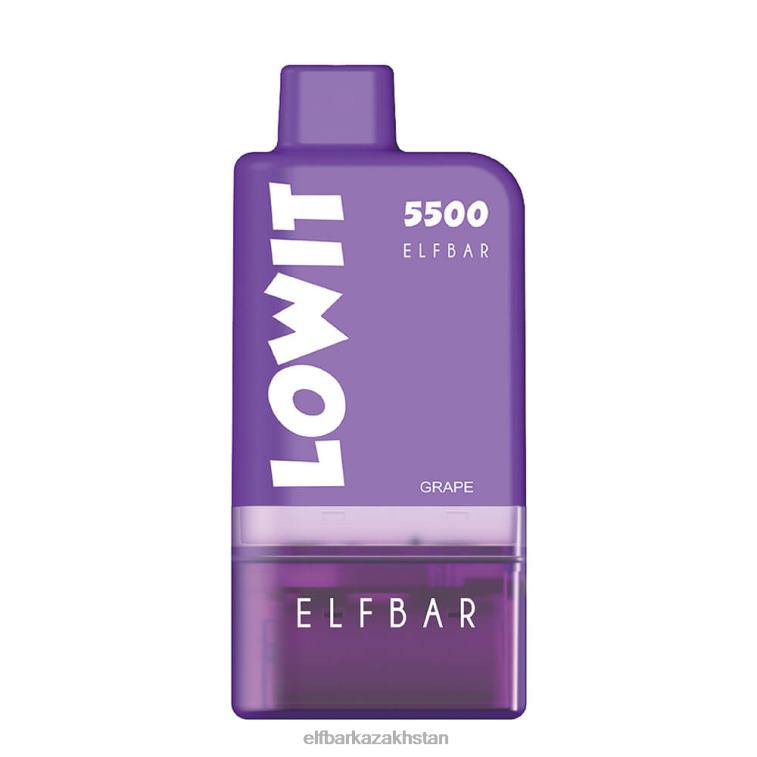 Prefilled Pod Kit LOWIT 5500 2%Nic ELFBAR Grape 8L862128